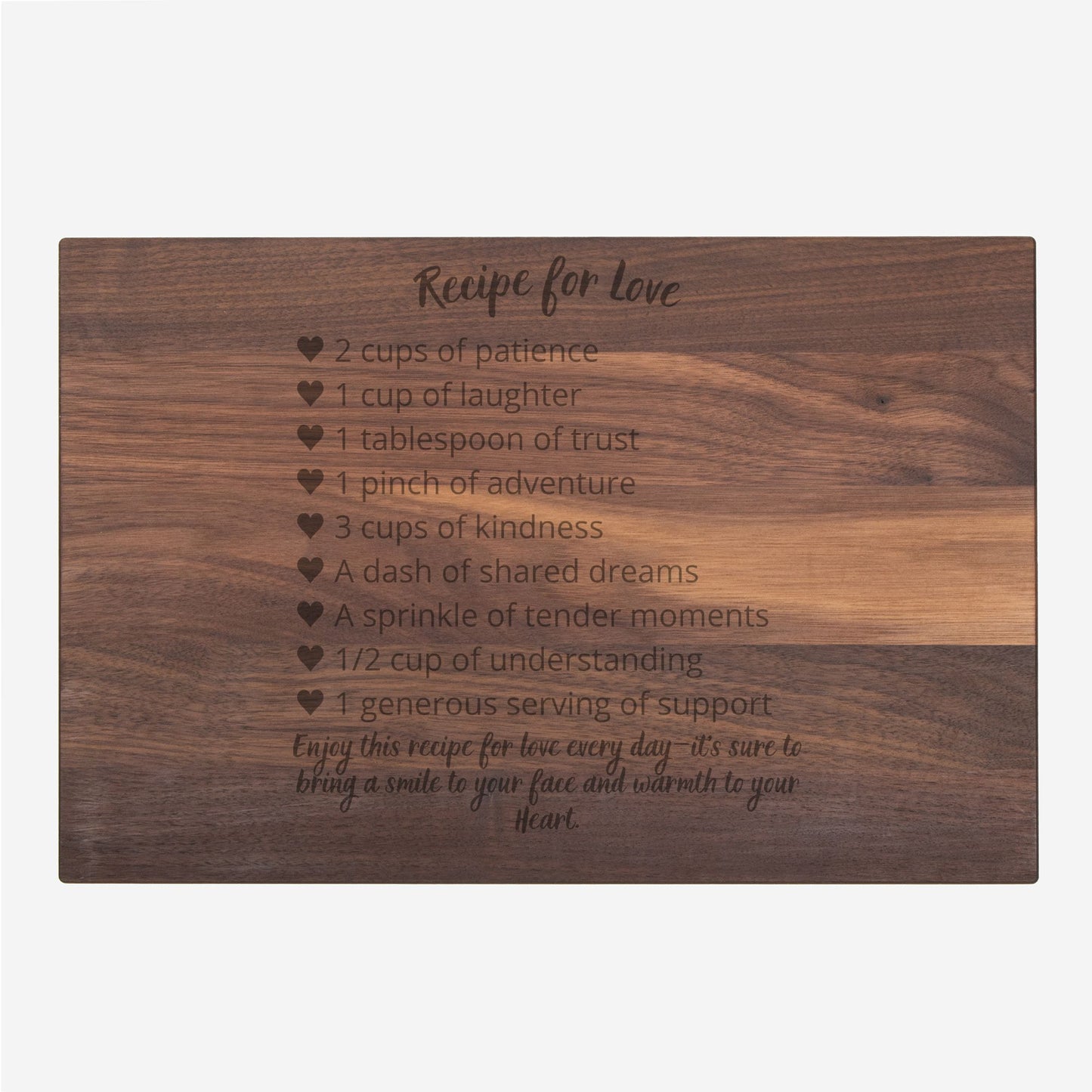 Traditional Wood Cutting Board - 16’’ x 10.5’’ - Walnut - Home & Kitchen