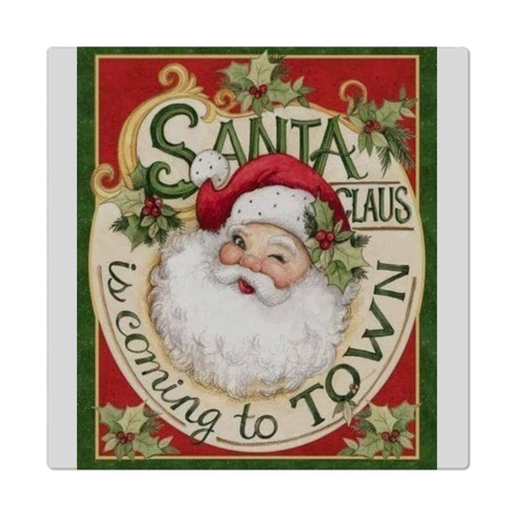 Cloth Napkins Santa Claus Christmas.