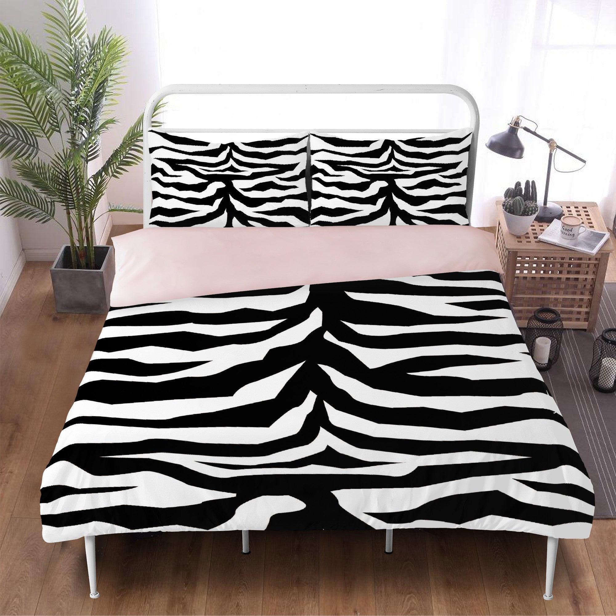 Bedding Tiger black white decoration