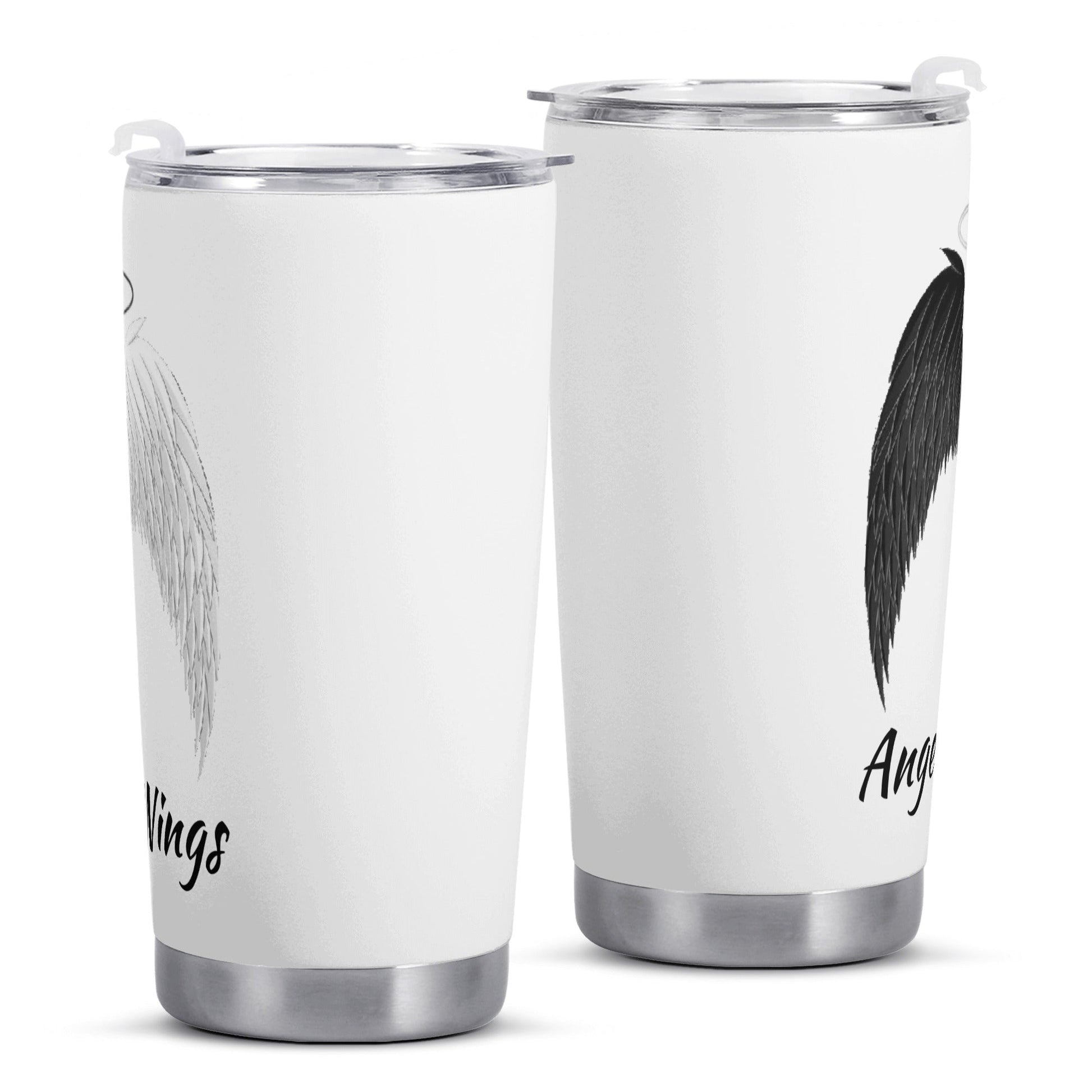 Angel Wings black and white Car Tumbler Home-clothes-jewelry