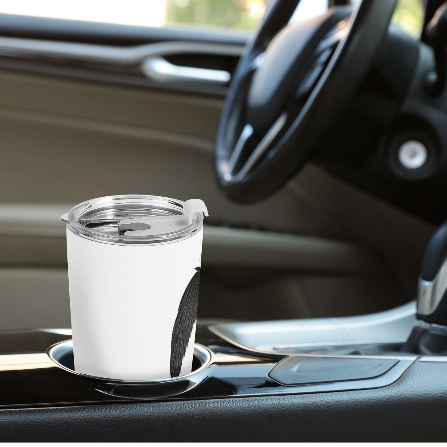 Angel Wings black and white Car Tumbler Home-clothes-jewelry