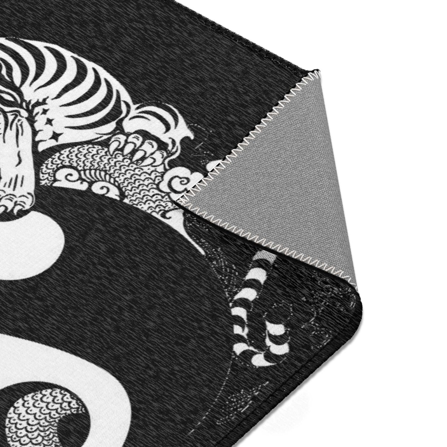 Area Rug Dragon and Tiger black and white, wild home decoration, modern home Home-clothes-jewelry