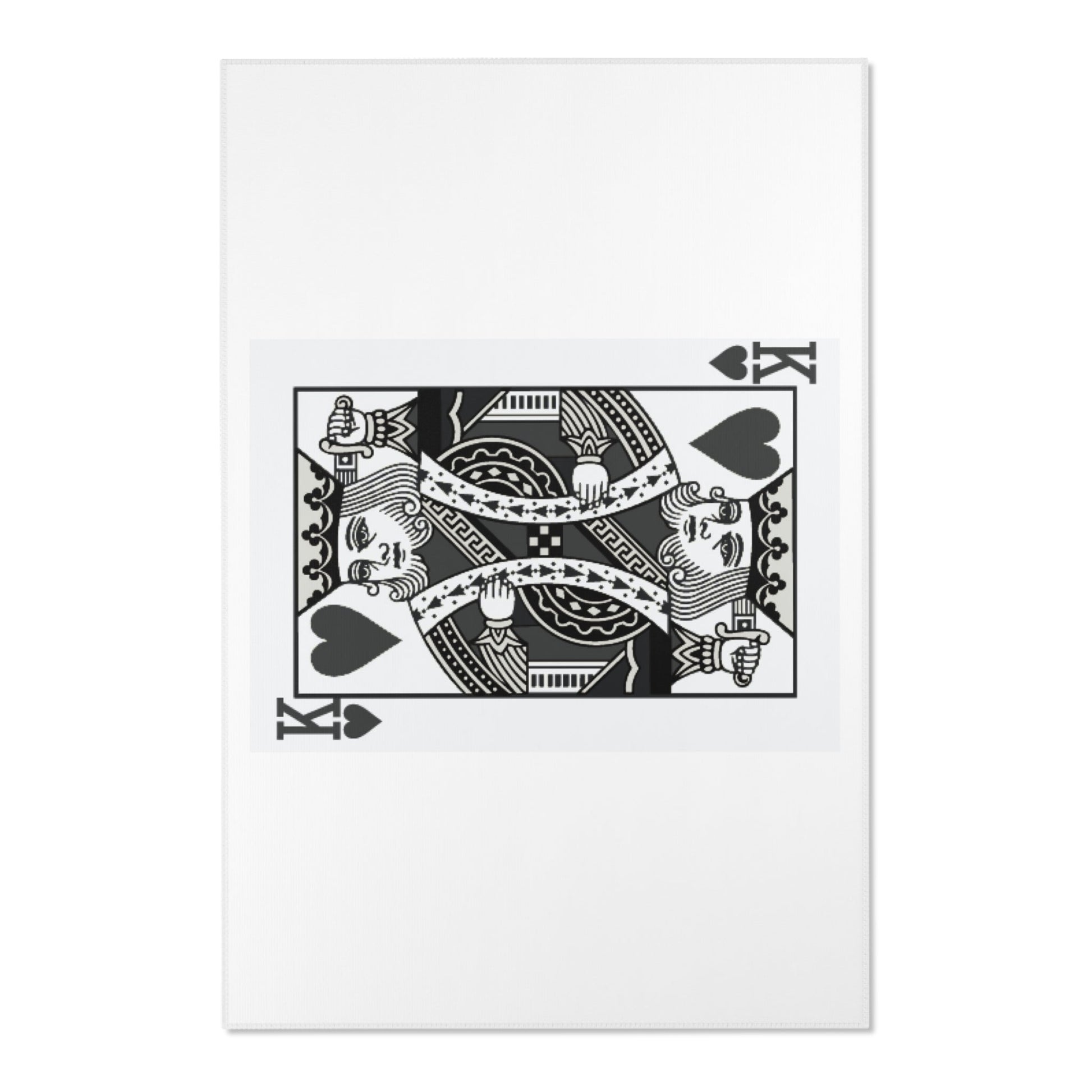 Area Rug King card black and white, home decoration, modern home Home-clothes-jewelry