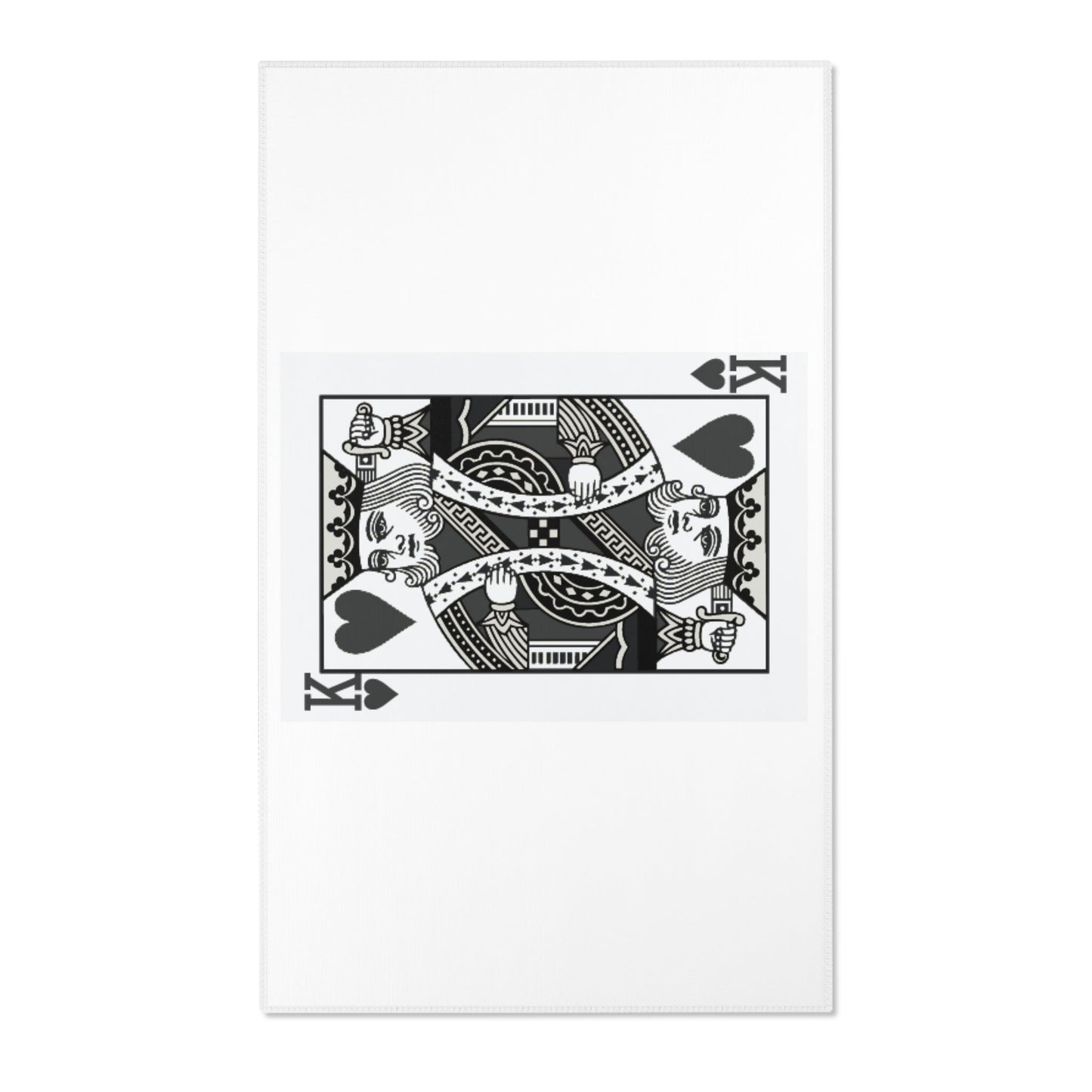 Area Rug King card black and white, home decoration, modern home Home-clothes-jewelry