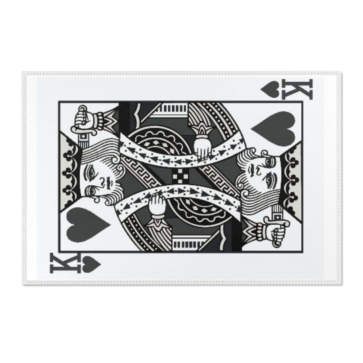 Area Rug King card black and white, home decoration, modern home Home-clothes-jewelry