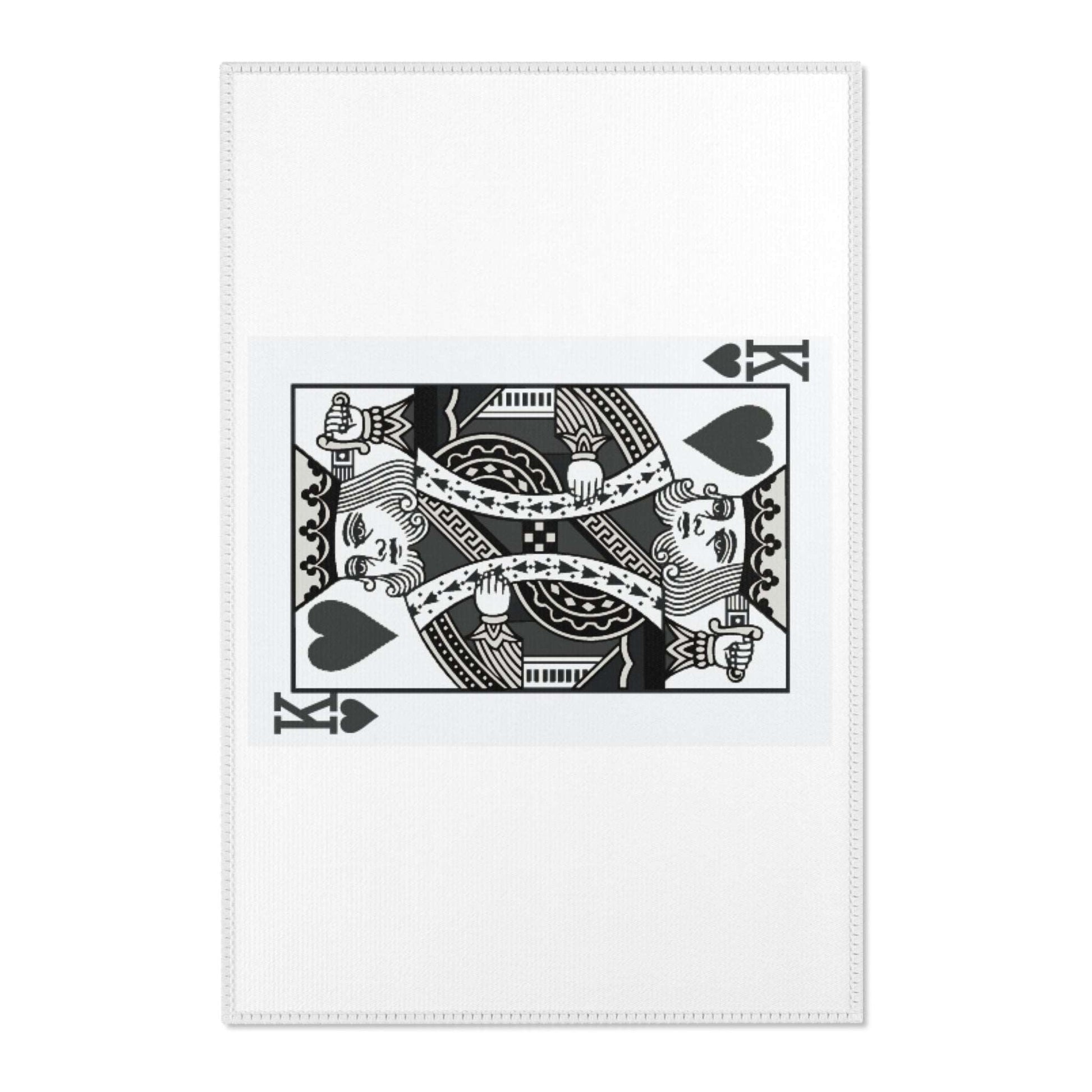 Area Rug King card black and white, home decoration, modern home - HomeClothesJewelry