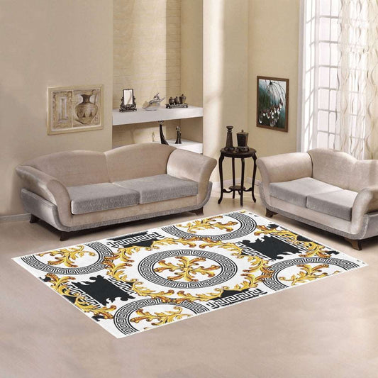 Baroque with greek Area Rug 7' x 5' - HomeClothesJewelry