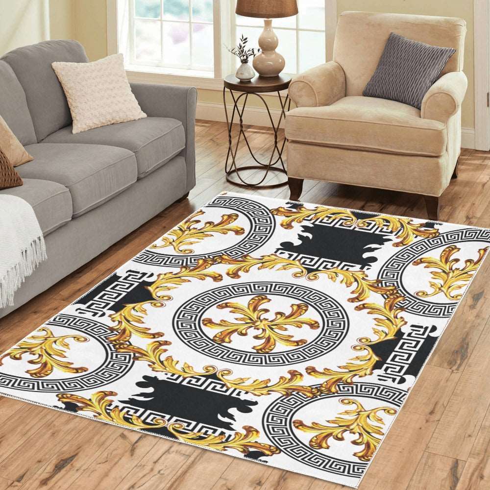 Baroque with greek Area Rug 7' x 5' Home-clothes-jewelry