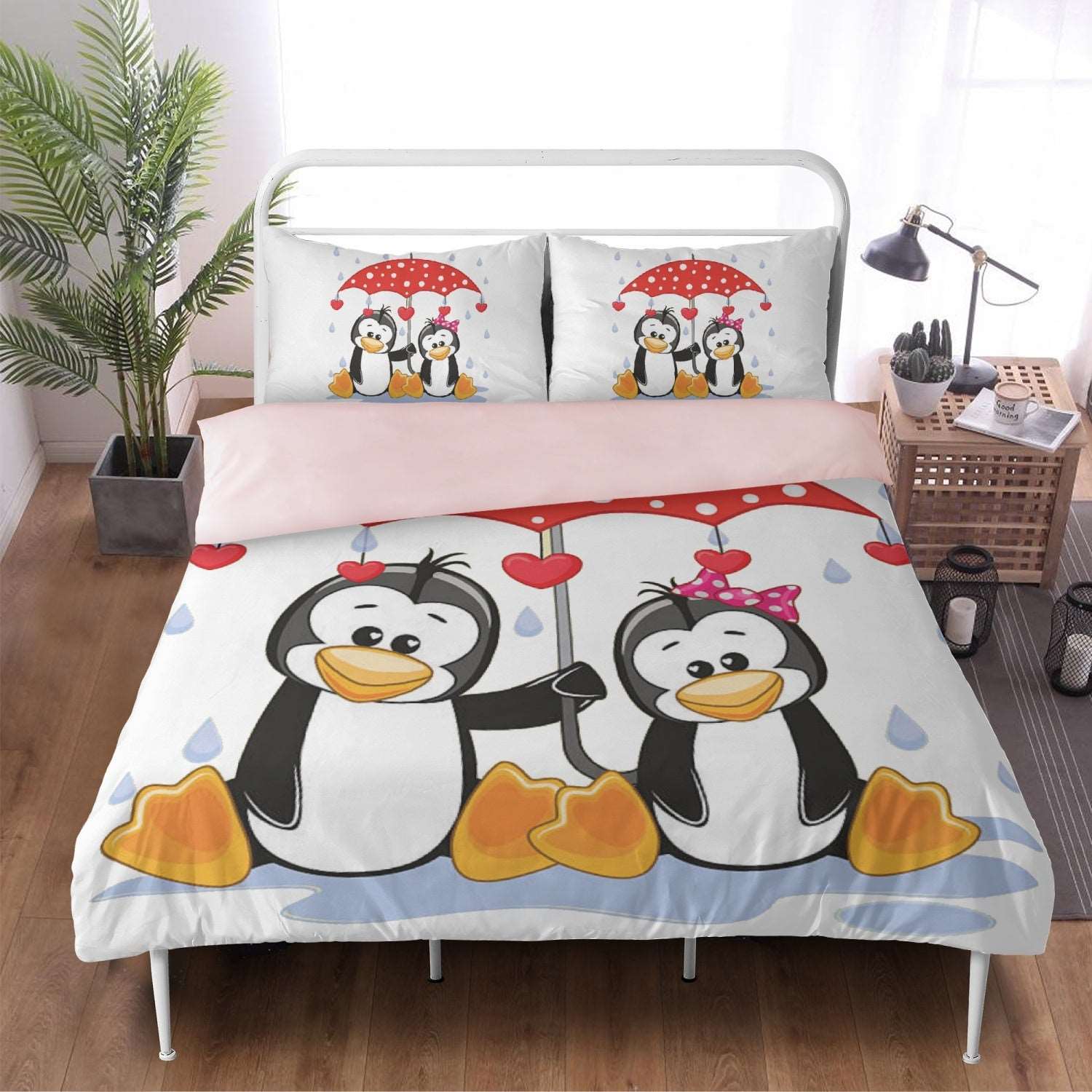 Bedding Set Penguins in love Home-clothes-jewelry