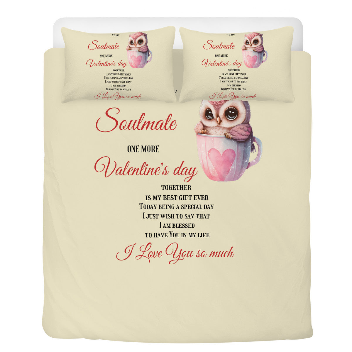 Bedding To my Soulmate Owl decoration Home-clothes-jewelry