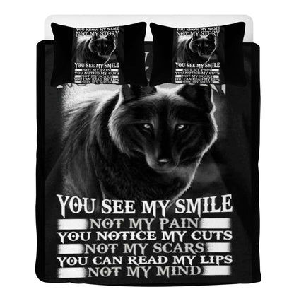 Bedding Wolf Black and White Home-clothes-jewelry