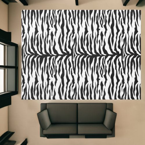 Black White Tiger Rug 12' x 9' Home-clothes-jewelry