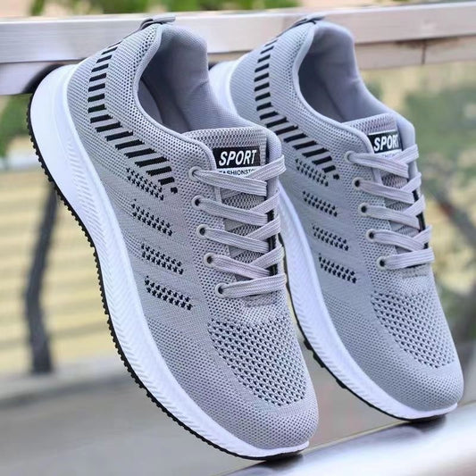 Men's soft soled comfortable running casual shoes Flyknit sports shoes Men's casual shoes