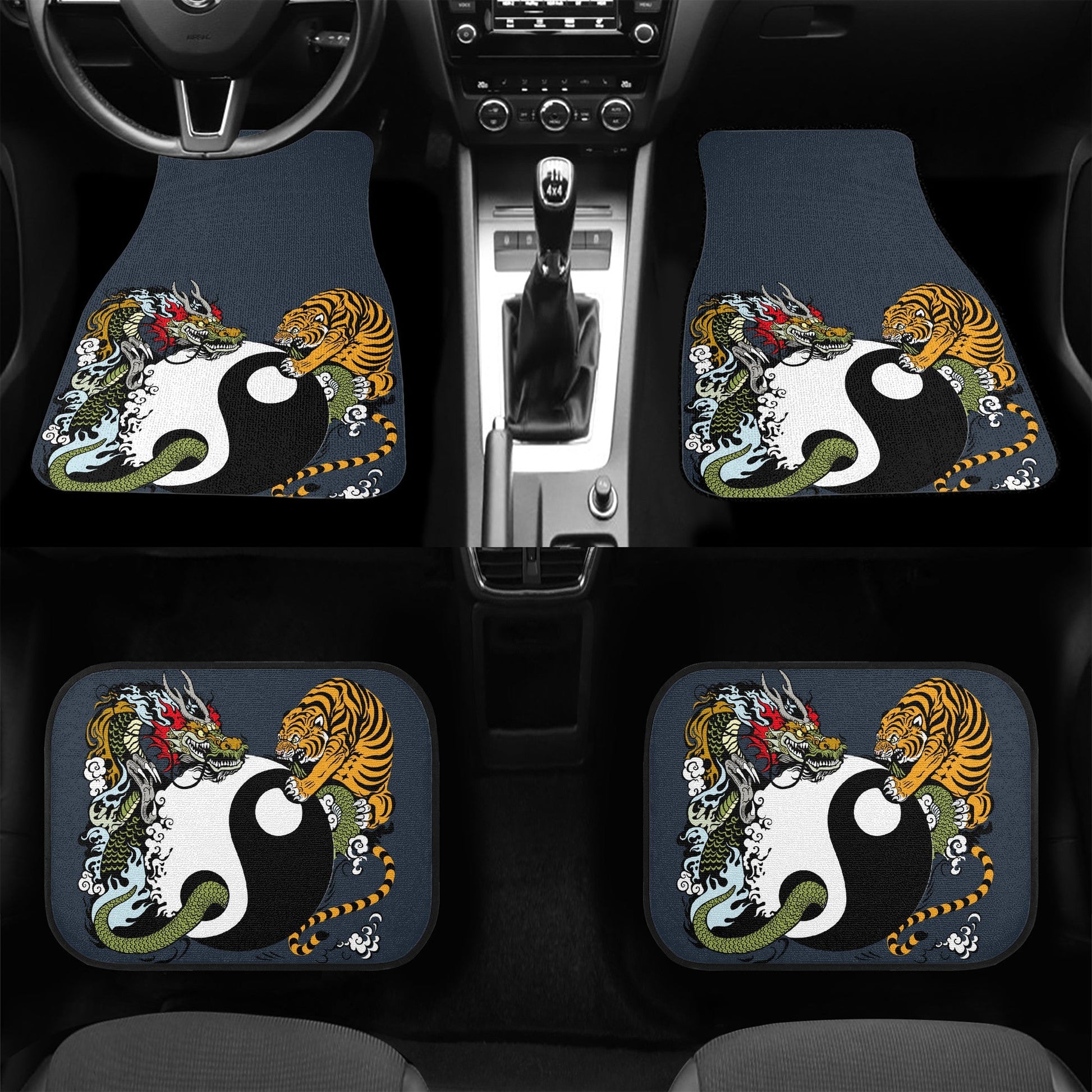 Car Floor Mats Tiger and Dragon Home-clothes-jewelry