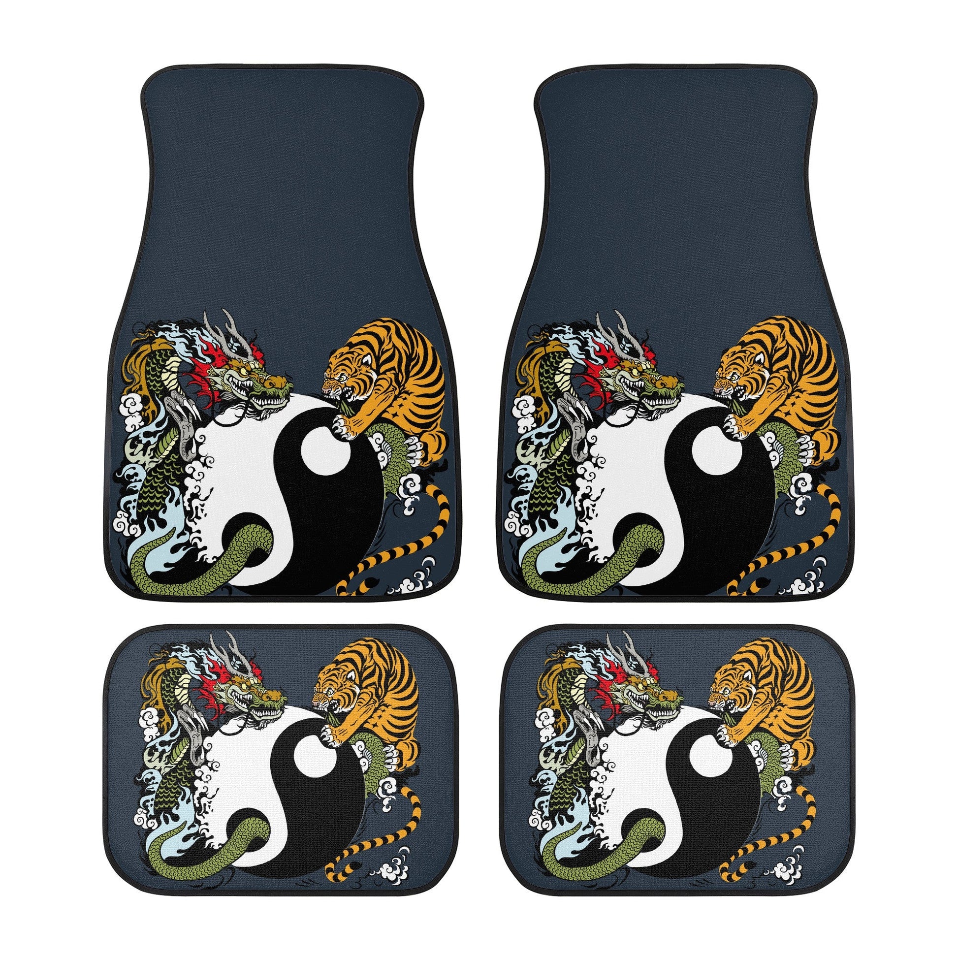 Car Floor Mats Tiger and Dragon Home-clothes-jewelry