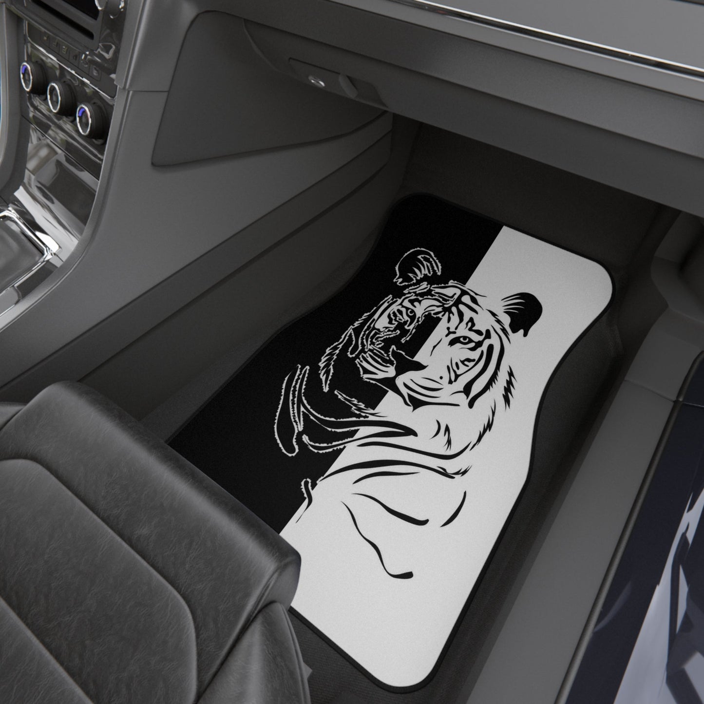 Car Mats (Set of 4) Half black, half white tiger Home-clothes-jewelry