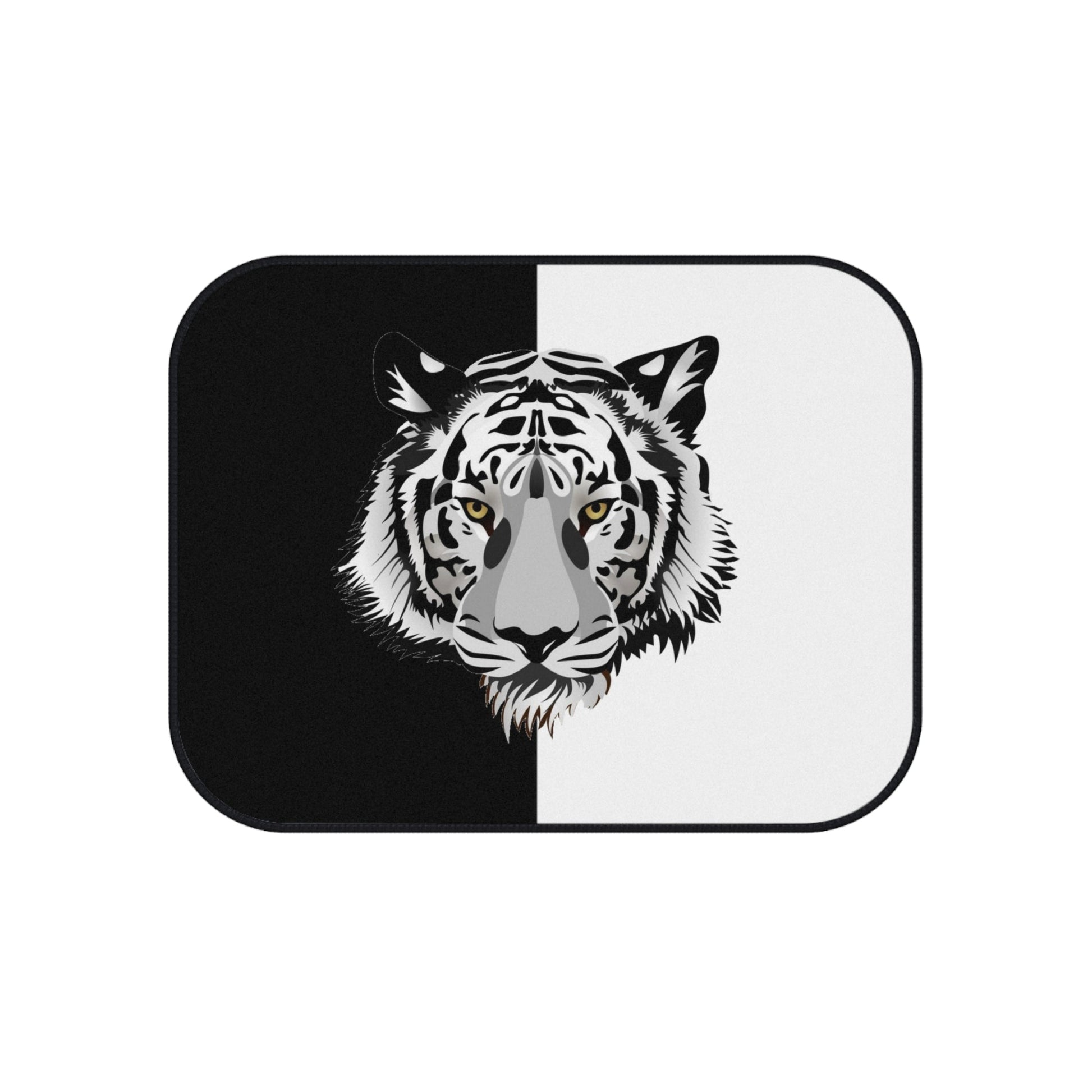 Car Mats (Set of 4) Tiger on Black and White Home-clothes-jewelry