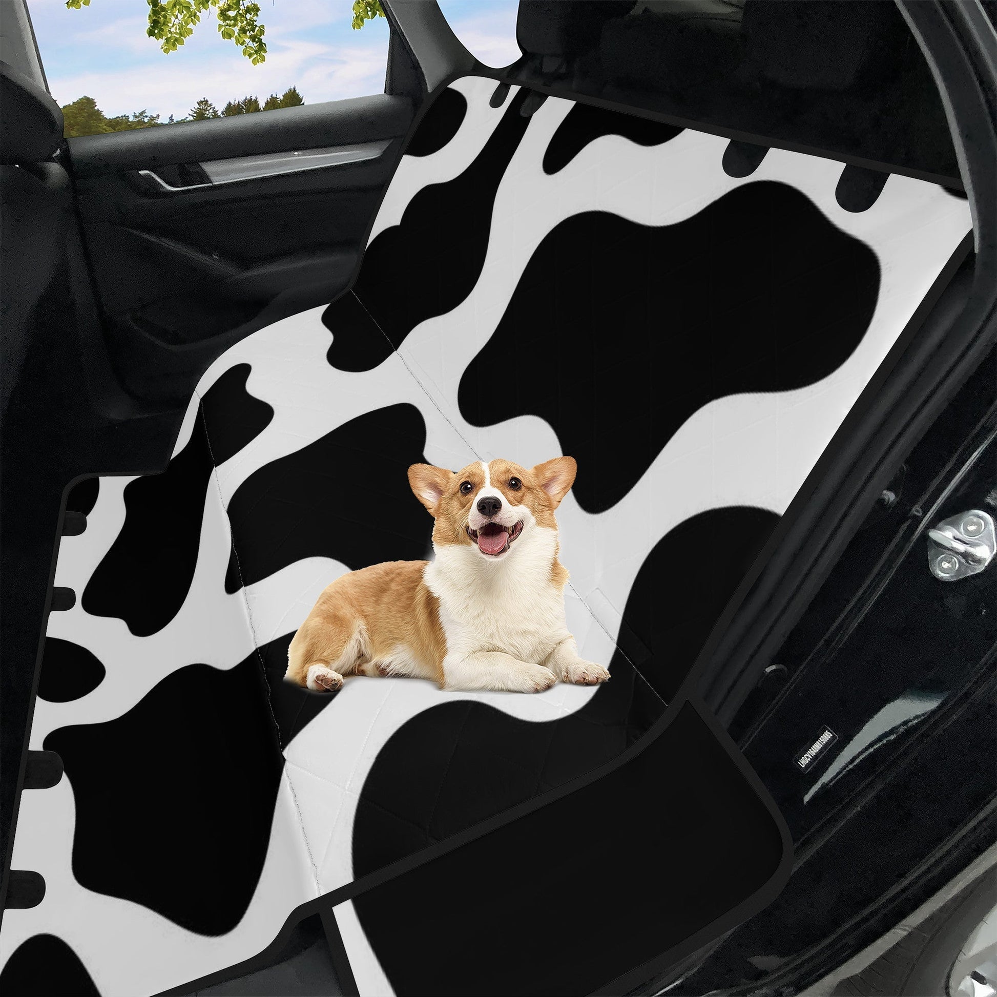 Car Pet Seat Covers Black and white cow print decoration Home-clothes-jewelry