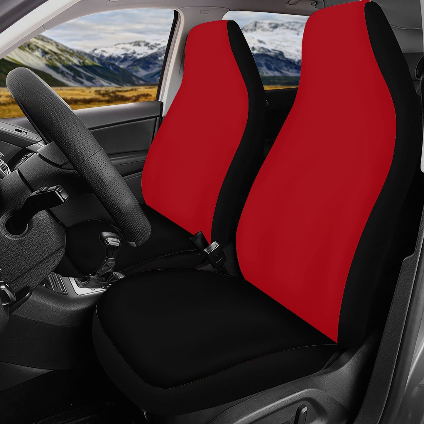 Car Seat Cover Set Black and Red Home-clothes-jewelry