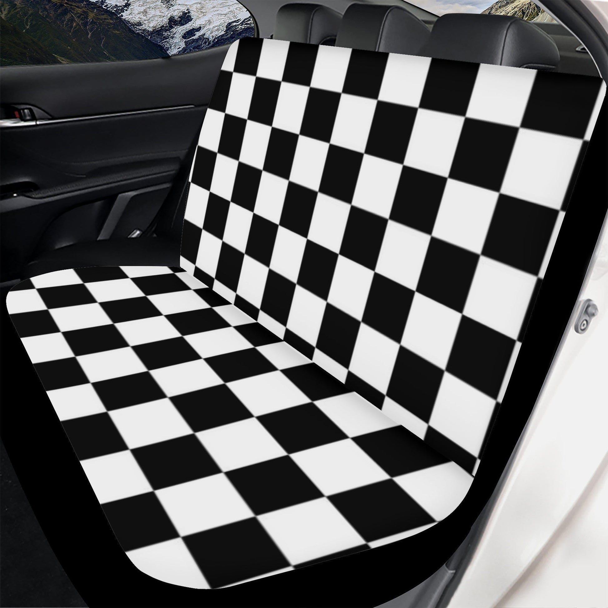 Car Seat Cover Set Black and White Home-clothes-jewelry