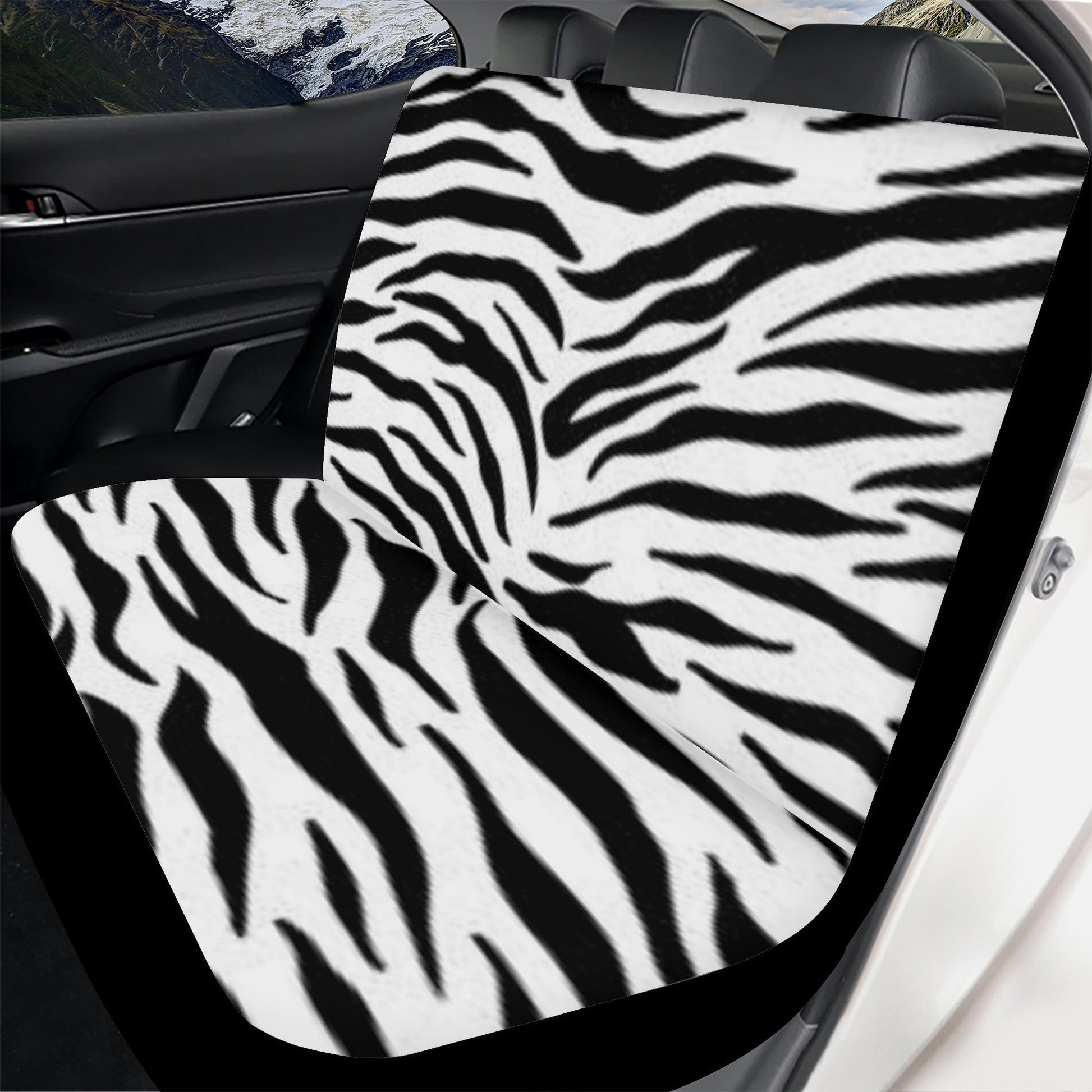 Car Seat Cover Set black and white Zebra Home-clothes-jewelry