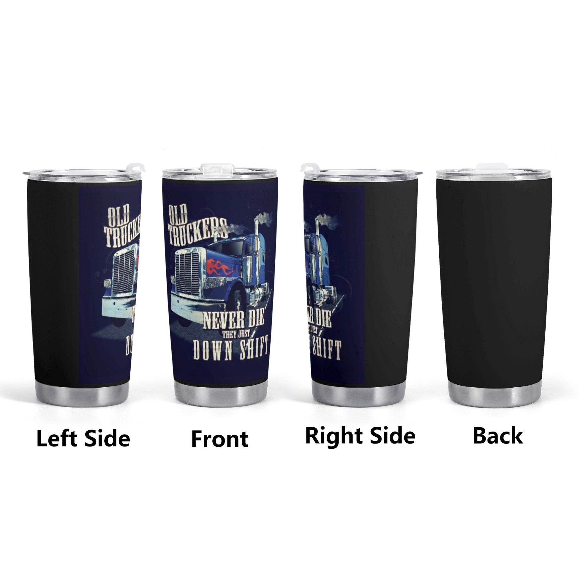 Car Tumbler Old Truckers never die Home-clothes-jewelry