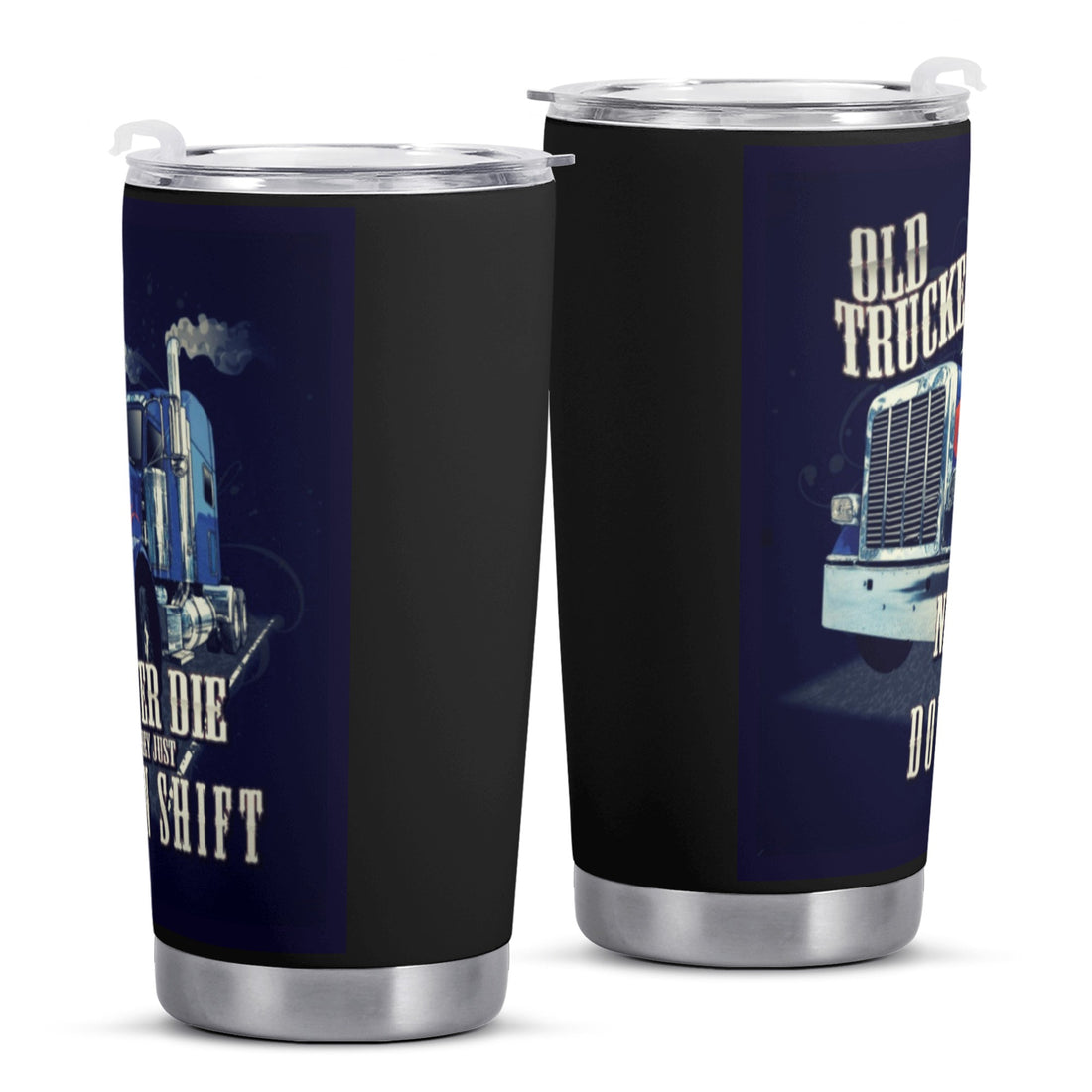 Car Tumbler Old Truckers never die Home-clothes-jewelry