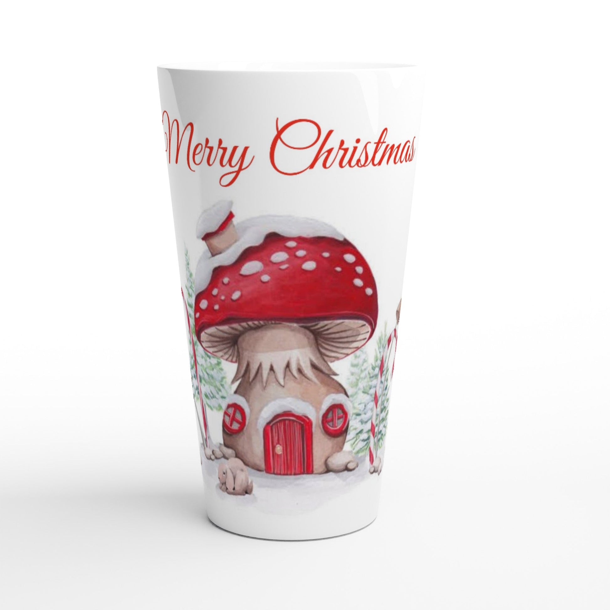 Celebrate the Season with Warmth: Merry Christmas White Latte 17oz Ceramic Mug! Home-clothes-jewelry