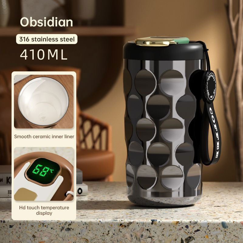 Ceramic Coffee Cup Stainless Steel Portable Intelligent Vacuum Mug Home-clothes-jewelry