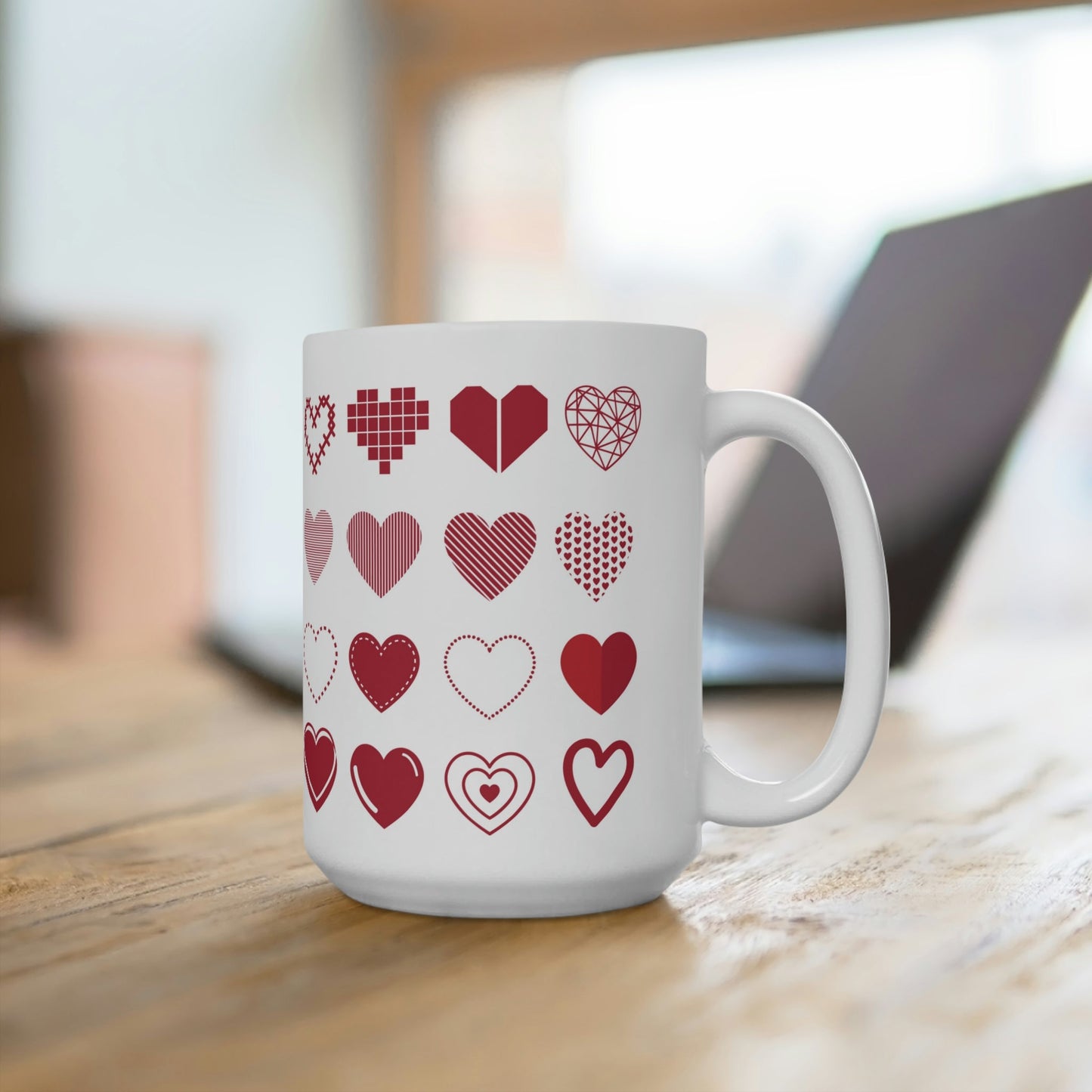 Ceramic Mugs Hearts Home-clothes-jewelry