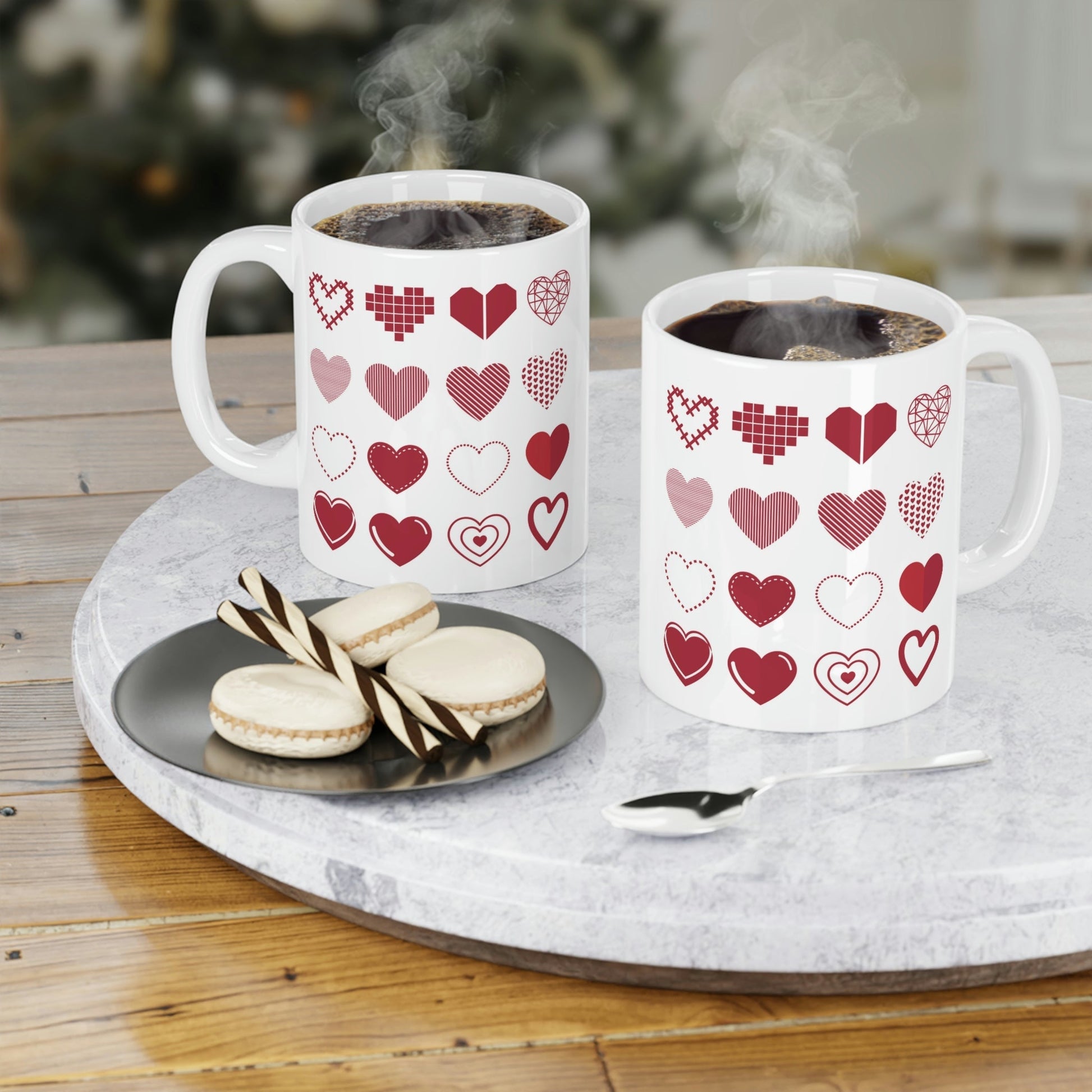 Ceramic Mugs Hearts Home-clothes-jewelry