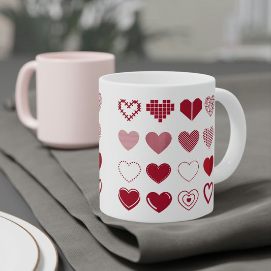 Ceramic Mugs Hearts Home-clothes-jewelry