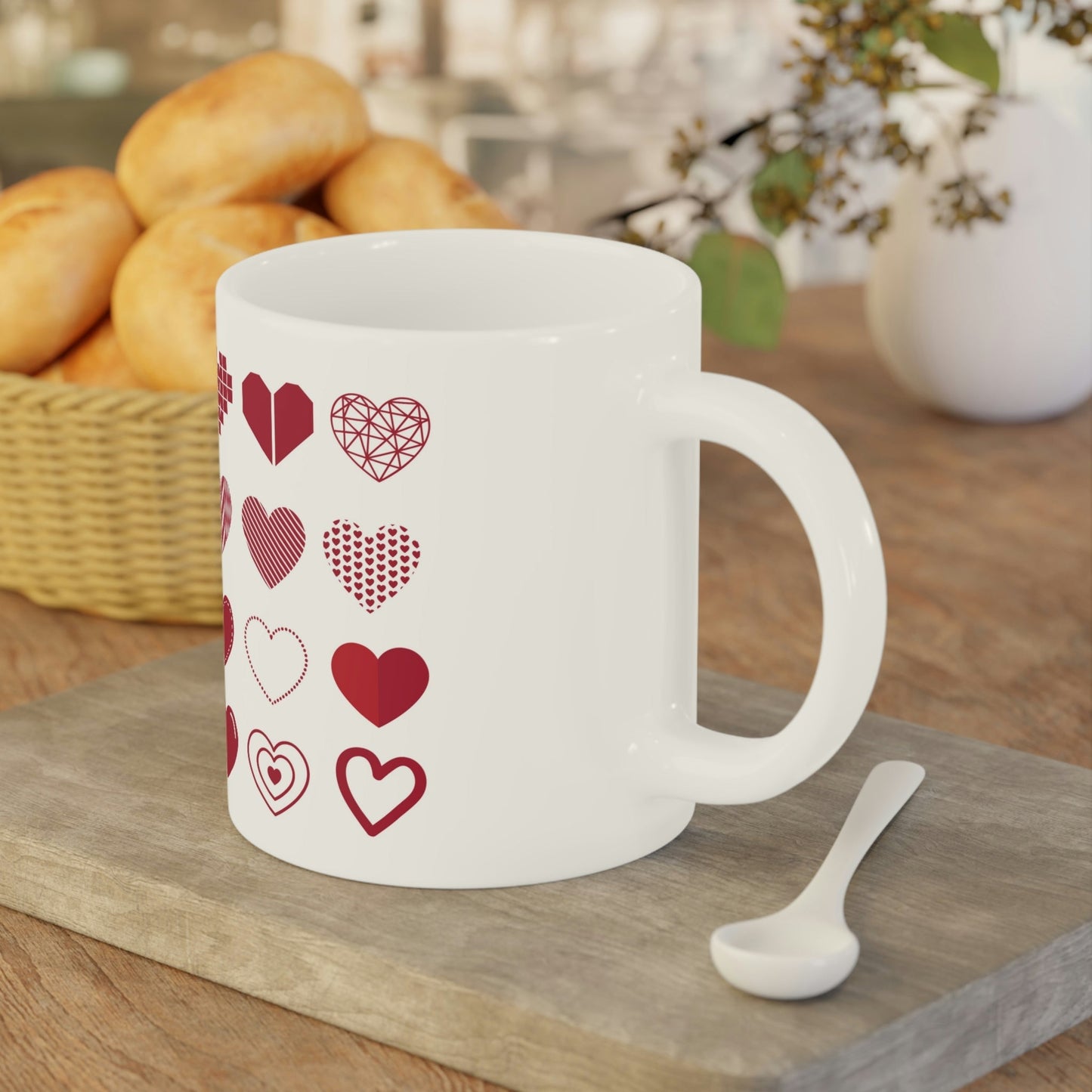 Ceramic Mugs Hearts Home-clothes-jewelry