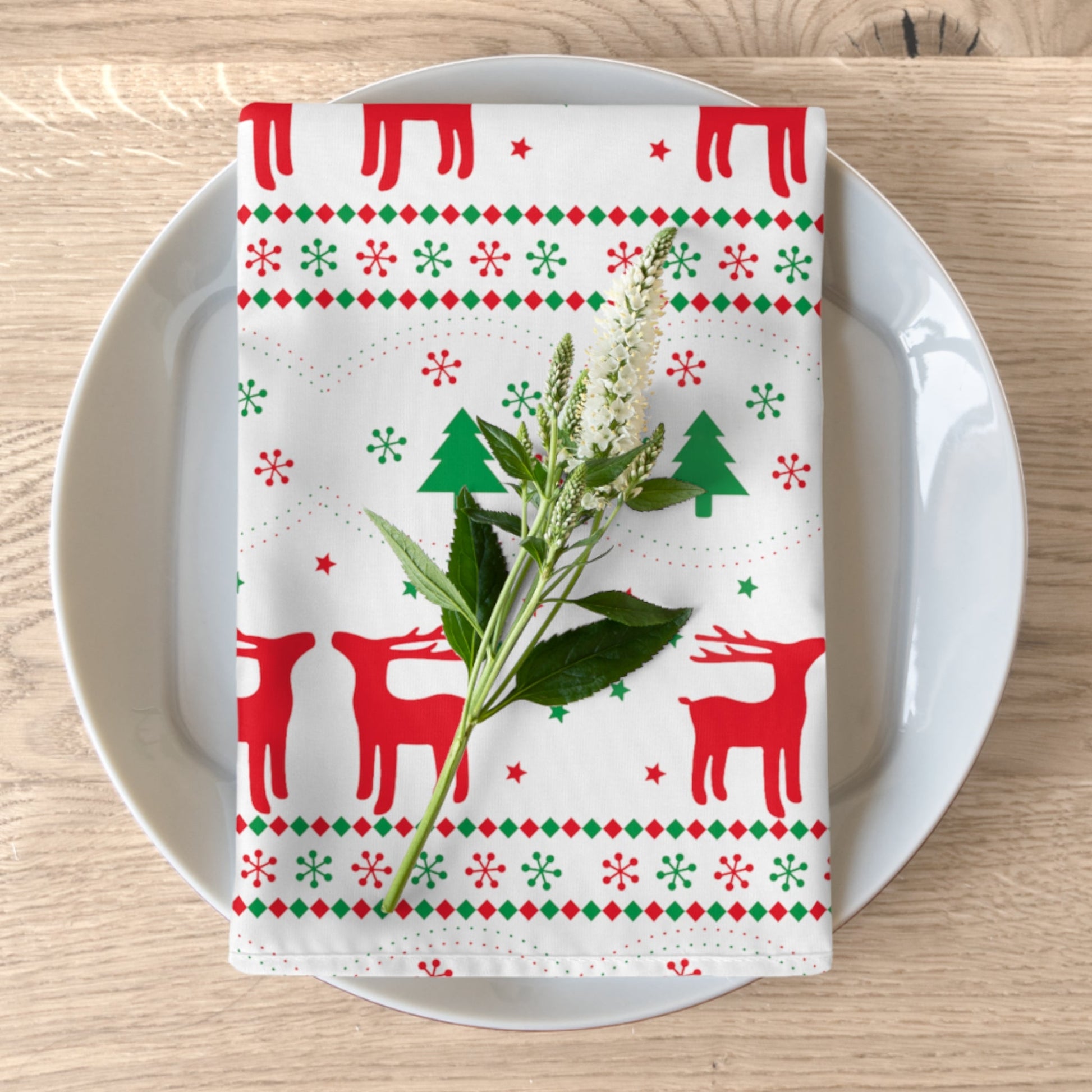 Christmas pattern Napkins Home-clothes-jewelry