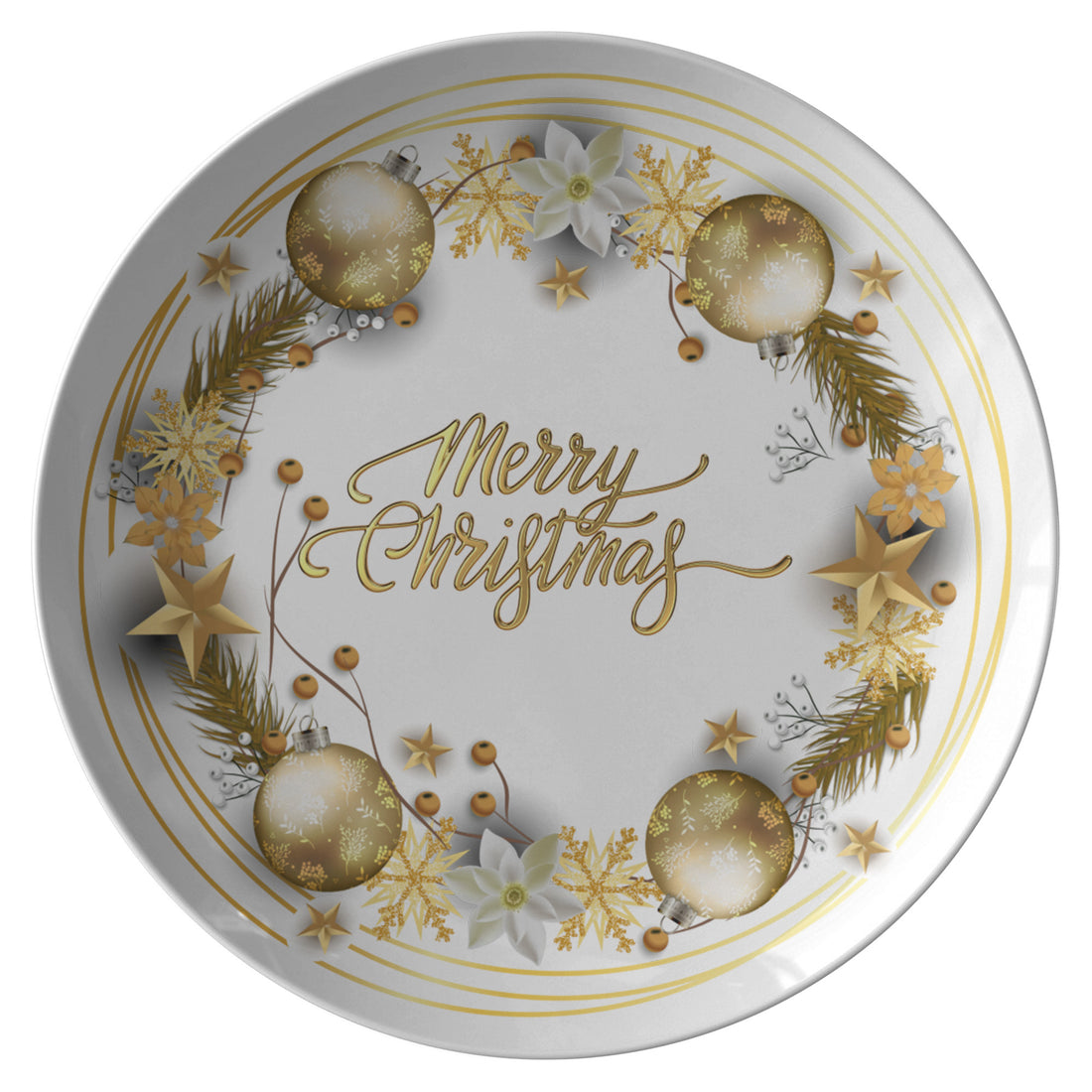 Christmas Plate Merry Christmas