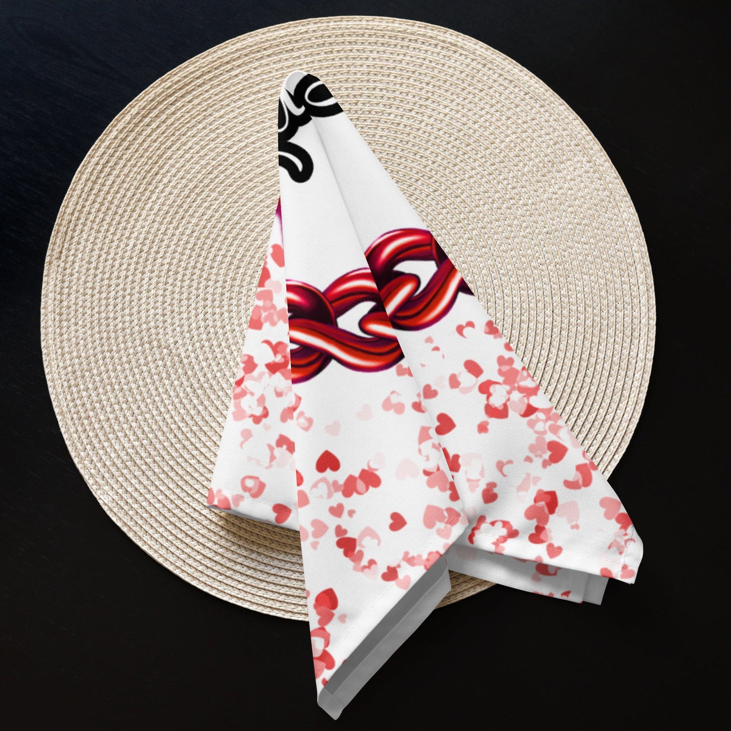 Cloth napkin set Love you Home-clothes-jewelry