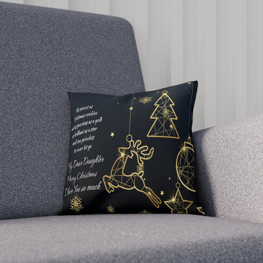 Cushion Merry Christmas my sweet Daughter Home-clothes-jewelry