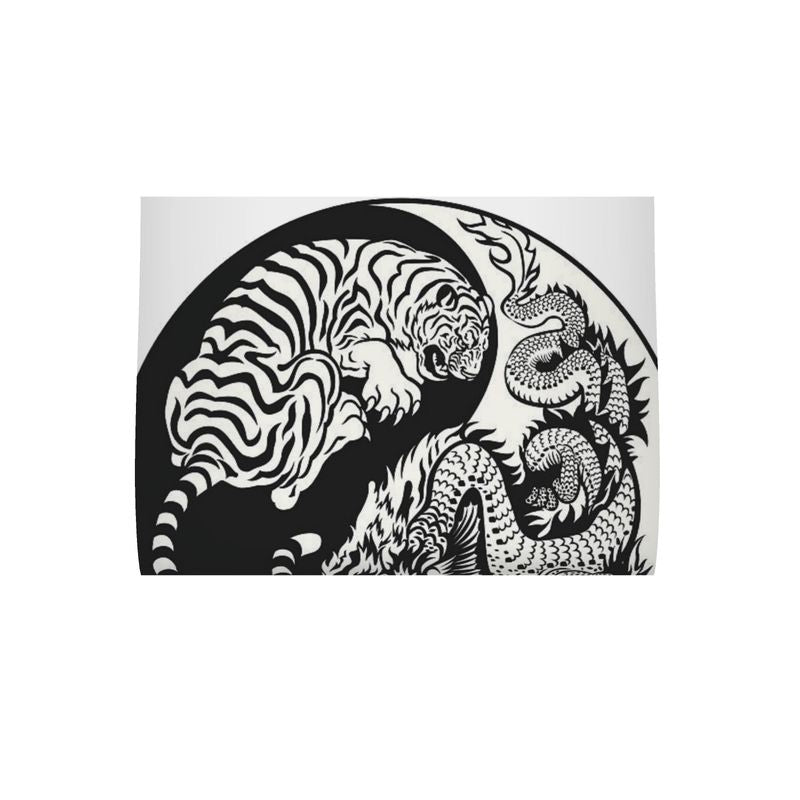 Cushion Tiger and Dragon black and white Home-clothes-jewelry