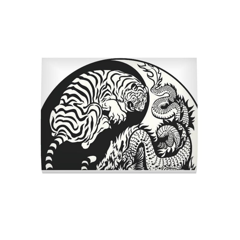 Cushion Tiger and Dragon black and white Home-clothes-jewelry