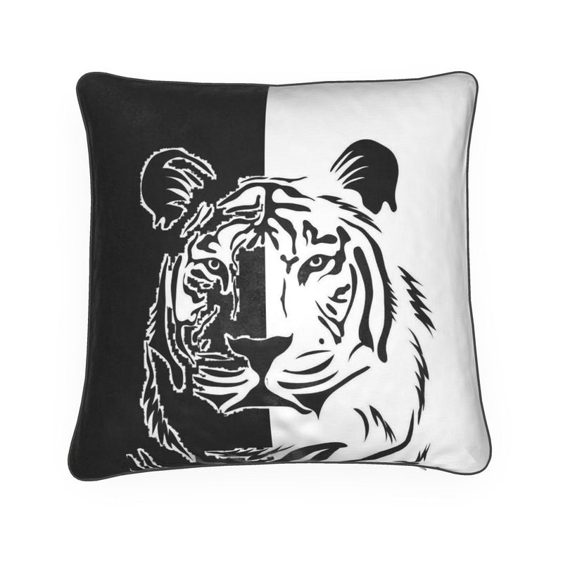 Cushion cover Black white tiger decoration Home-clothes-jewelry