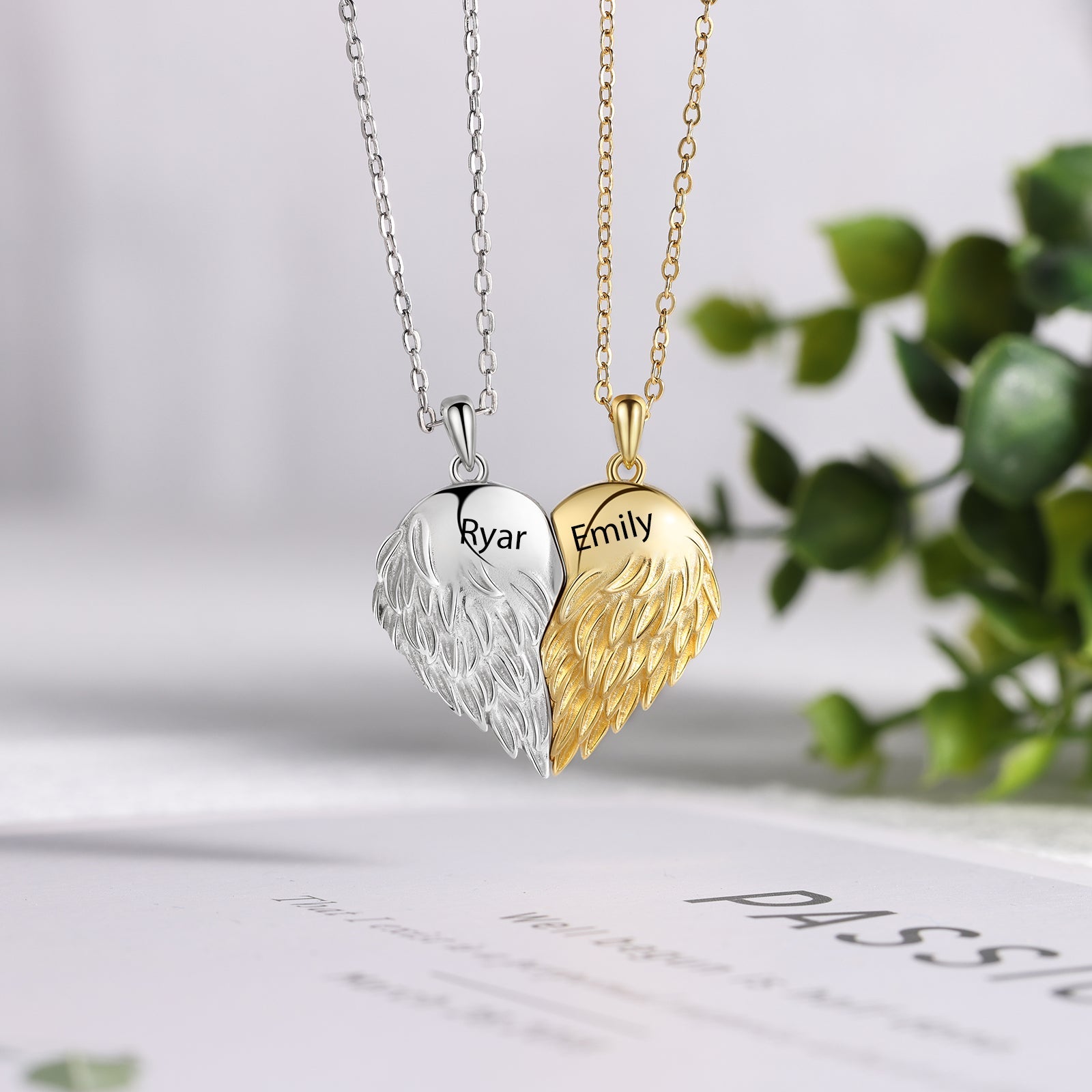 Custom Couple Necklace Heart Home-clothes-jewelry