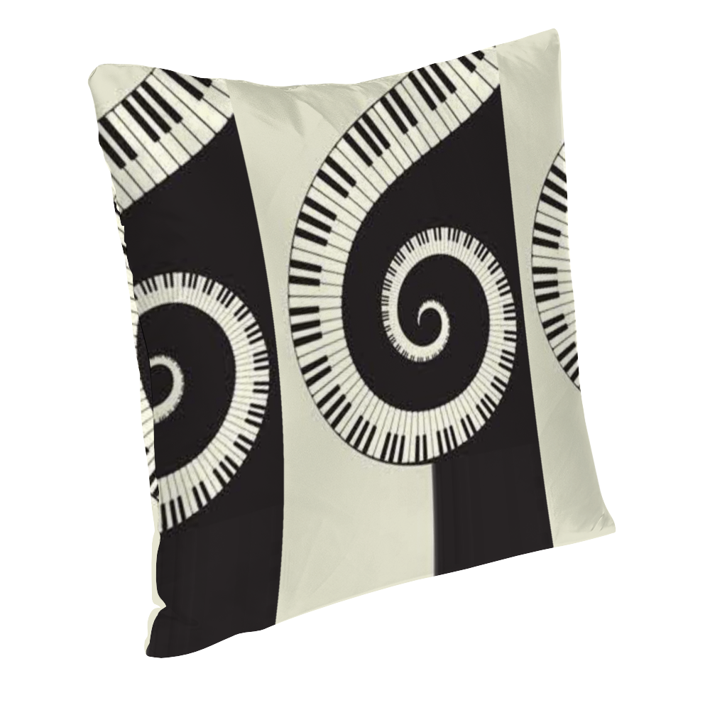 Custom Multisize Pillowcases Classic Pillow Covers, Piano decoration black white Home-clothes-jewelry