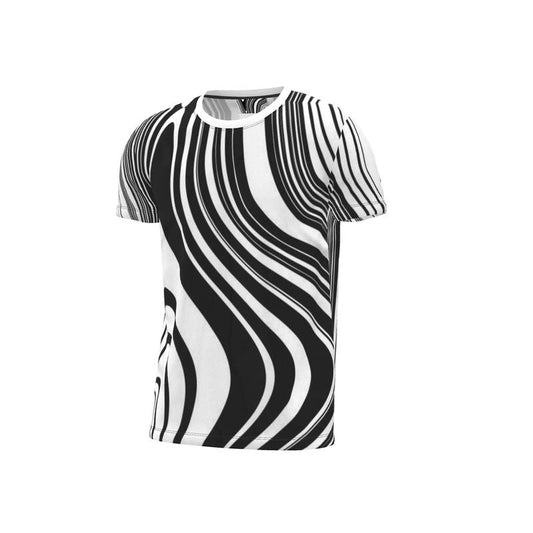 Cut and Sew black and white T-Shirt Home-clothes-jewelry