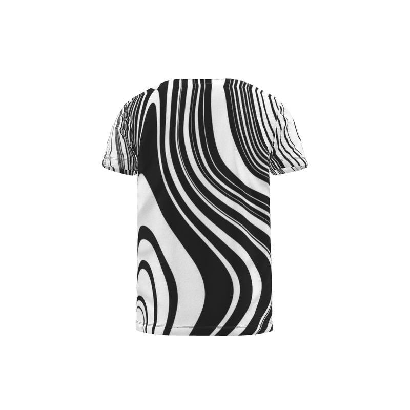 Cut and Sew black and white T-Shirt Home-clothes-jewelry