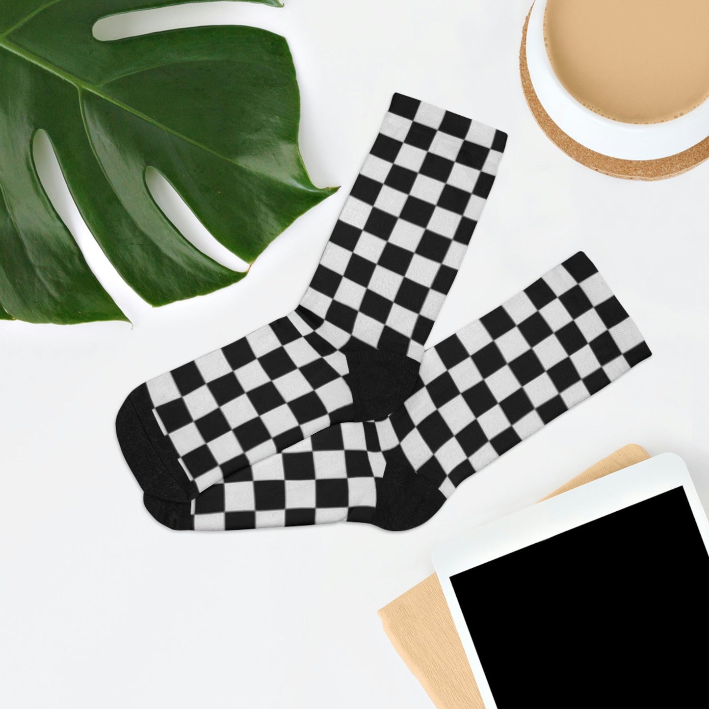 DTG Socks Black and White Home-clothes-jewelry