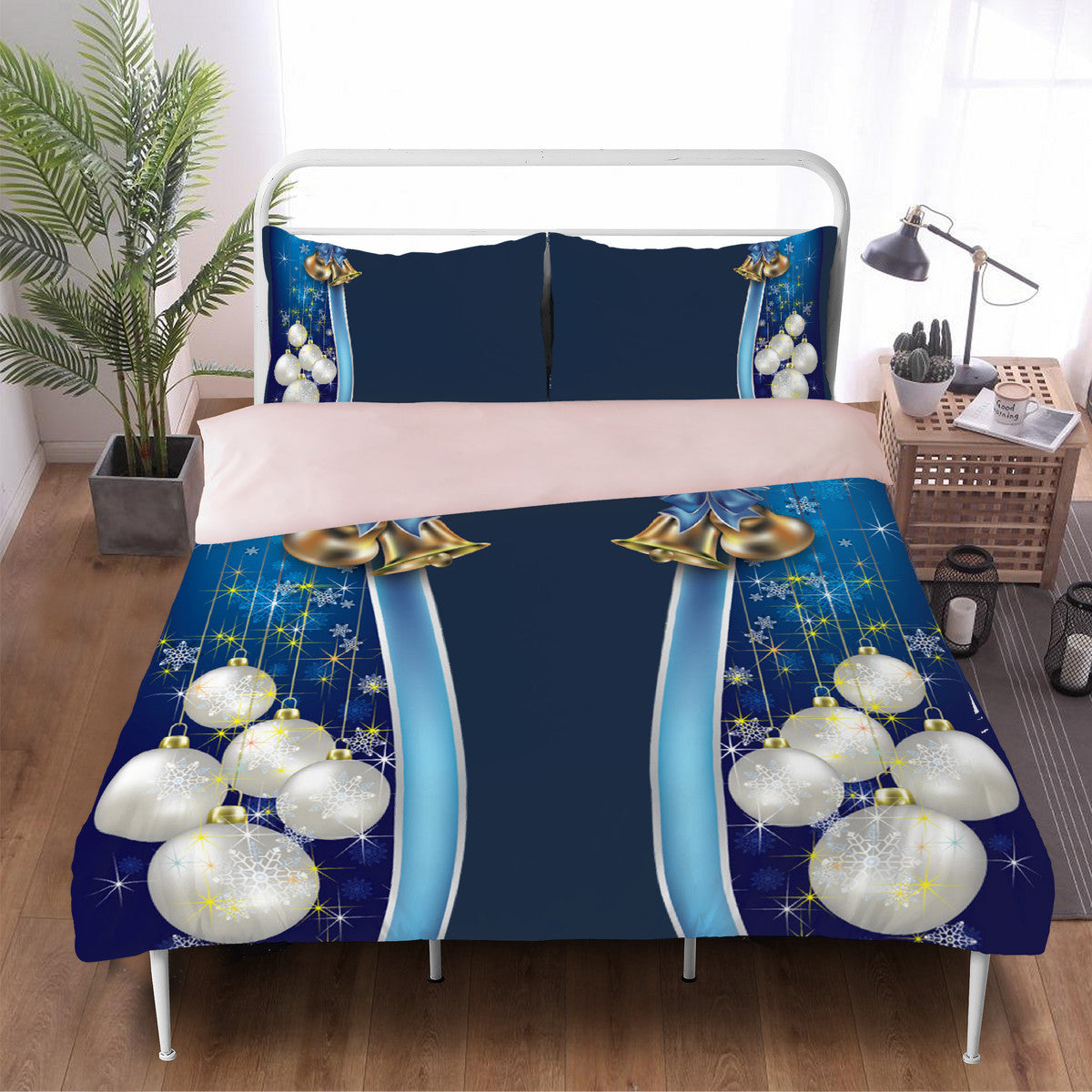 Royal Blue Christmas Bedding