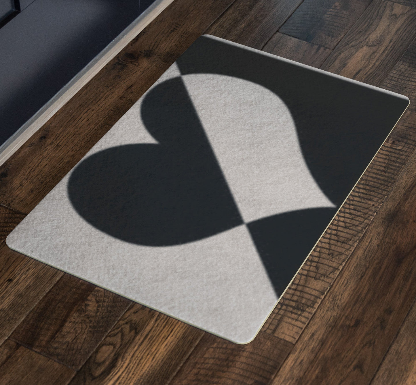 Doormat Heart black and white Home-clothes-jewelry