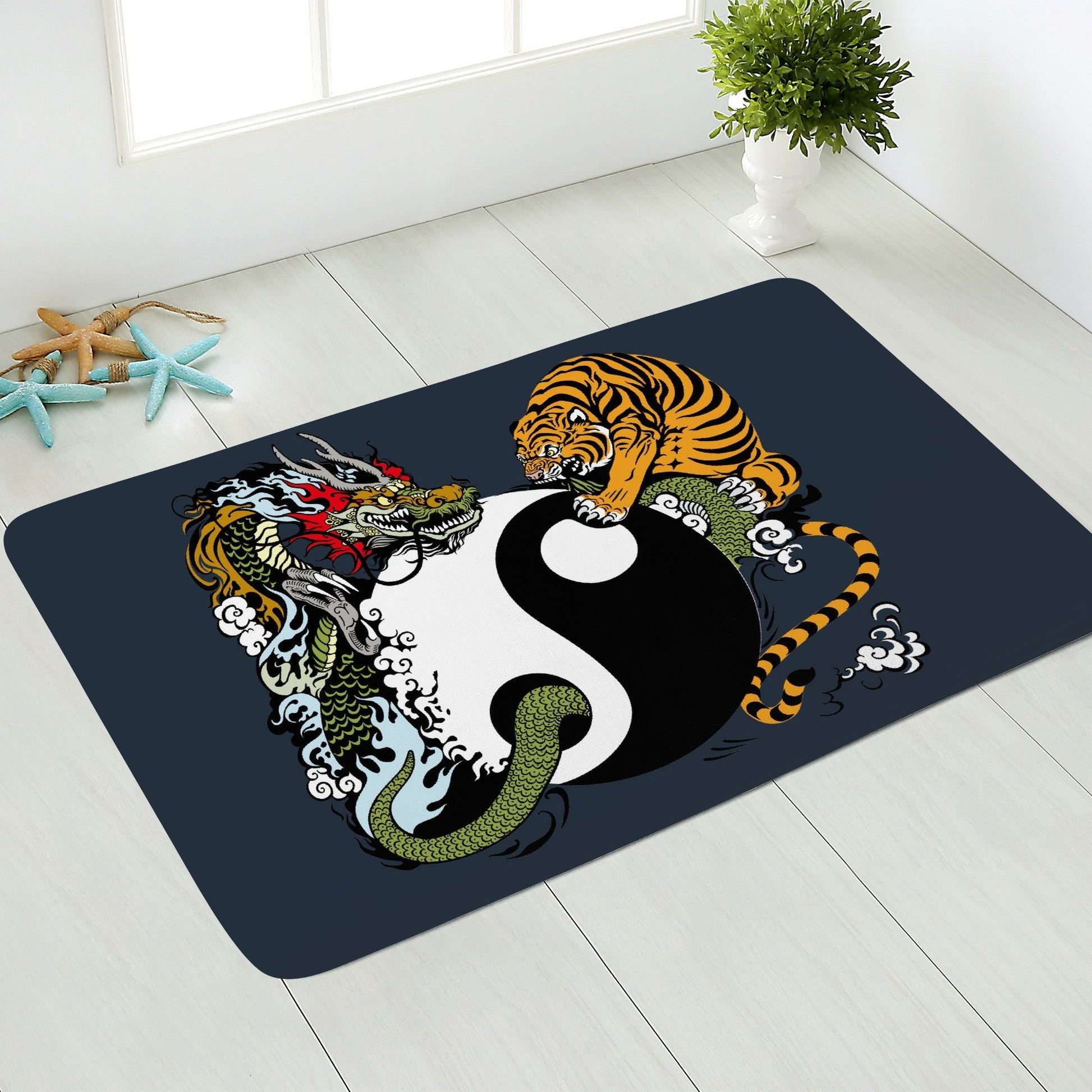 Doormat Tiger and Dragon Home-clothes-jewelry