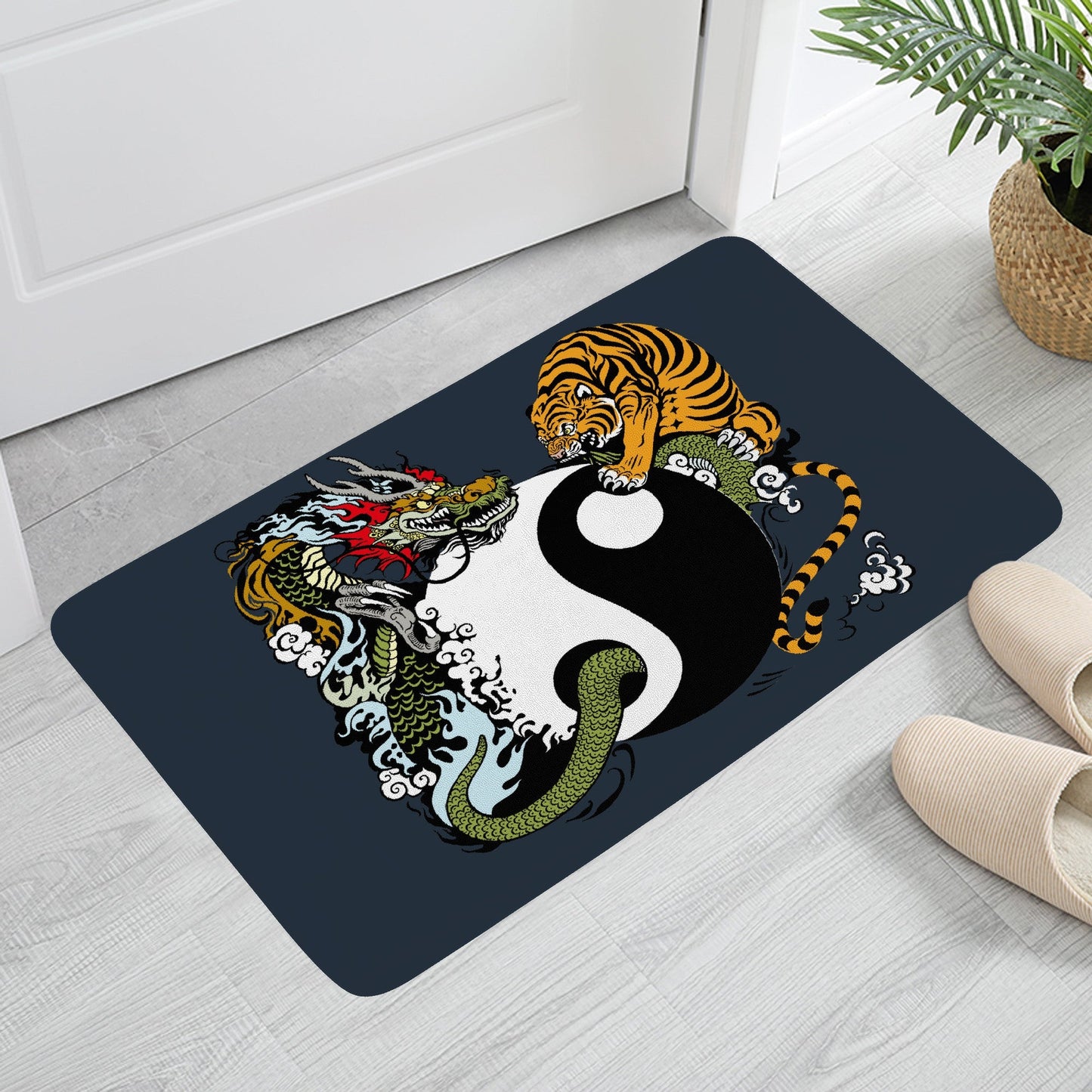 Doormat Tiger and Dragon Home-clothes-jewelry