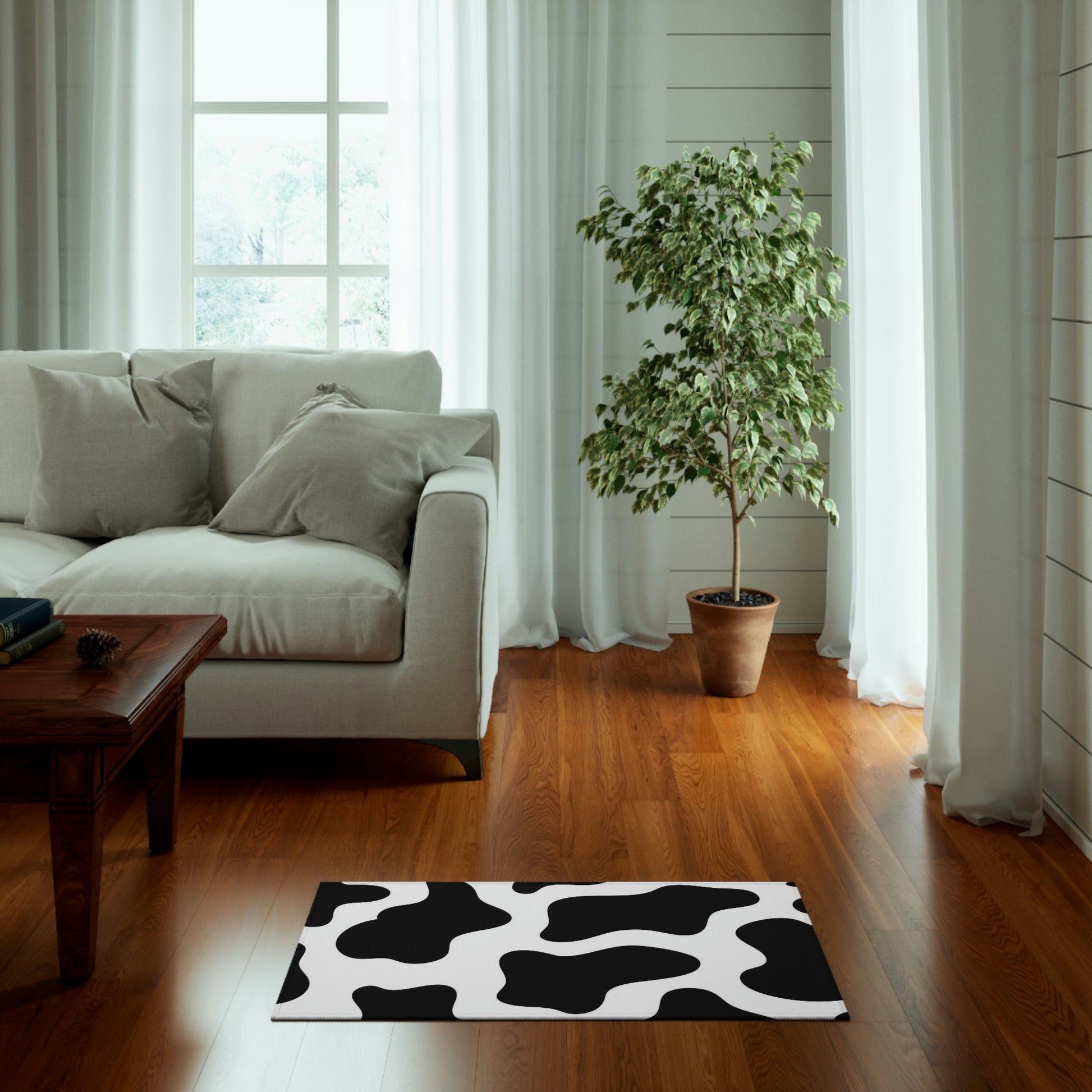 Dornier Rug Cow print,black and white Home-clothes-jewelry